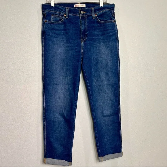Levi’s Heritage Boyfriend Denim Jeans Women’s Size 8 Cuffed Summer Streetwear - Picture 2 of 13